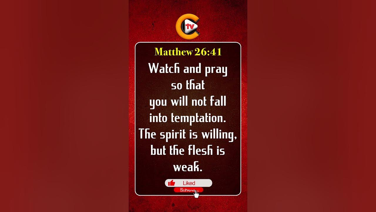 Matthew Chapter 26 Verse 41 bible bibleverse god jesus gospel matthew-chapter-26-verse-41-bible-bibleverse-god-jesus-gospel