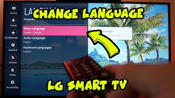 LG Smart TV How To Change The Language and Keyboard