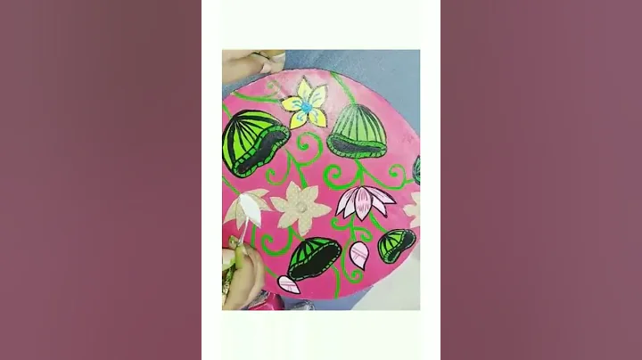 Pichwai painting l acrylic painting l cardboard Recycle idea l Best out of waste l pichwai art l