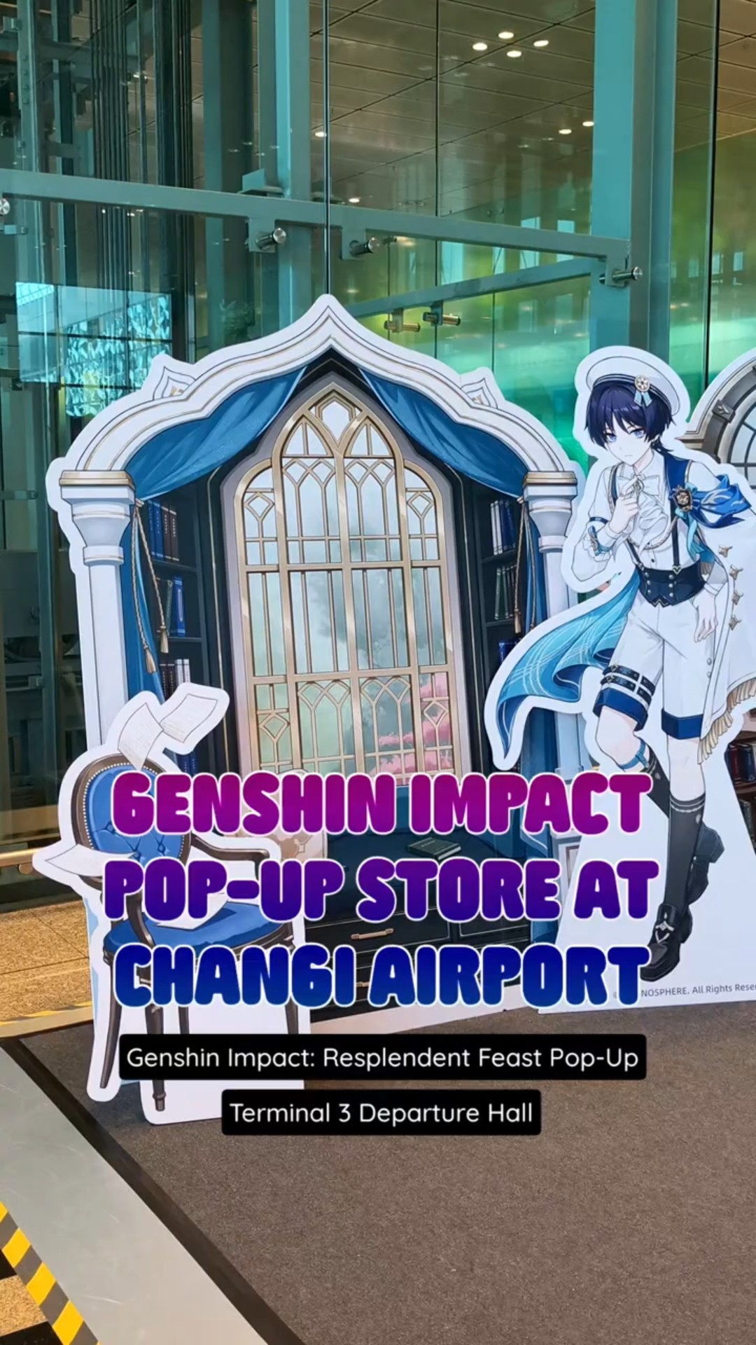 Genshin Impact Pop-up Store Changi Airport Singapore - YouTube