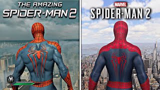 The Amazing SpiderMan 2 vs. SpiderMan 2 PS5 | Graphics & Gameplay Comparison