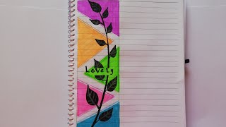 by using markers.. make a good decoration for your notebooks ️