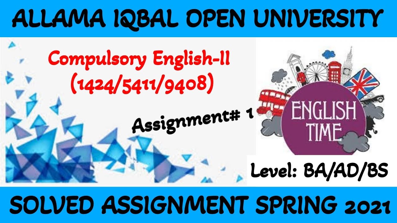 aiou assignment 1424 spring 2021