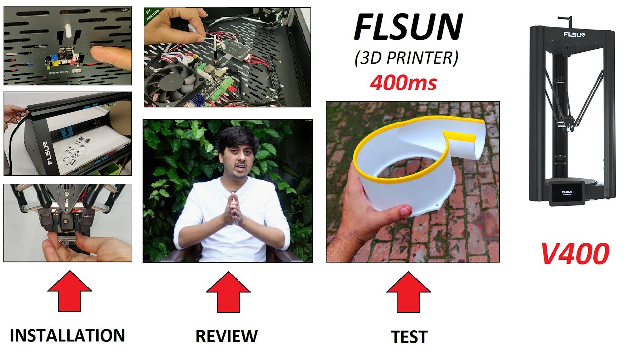 3D-принтер FLSUN V400 — распаковка, сборка, тестирование, обзор