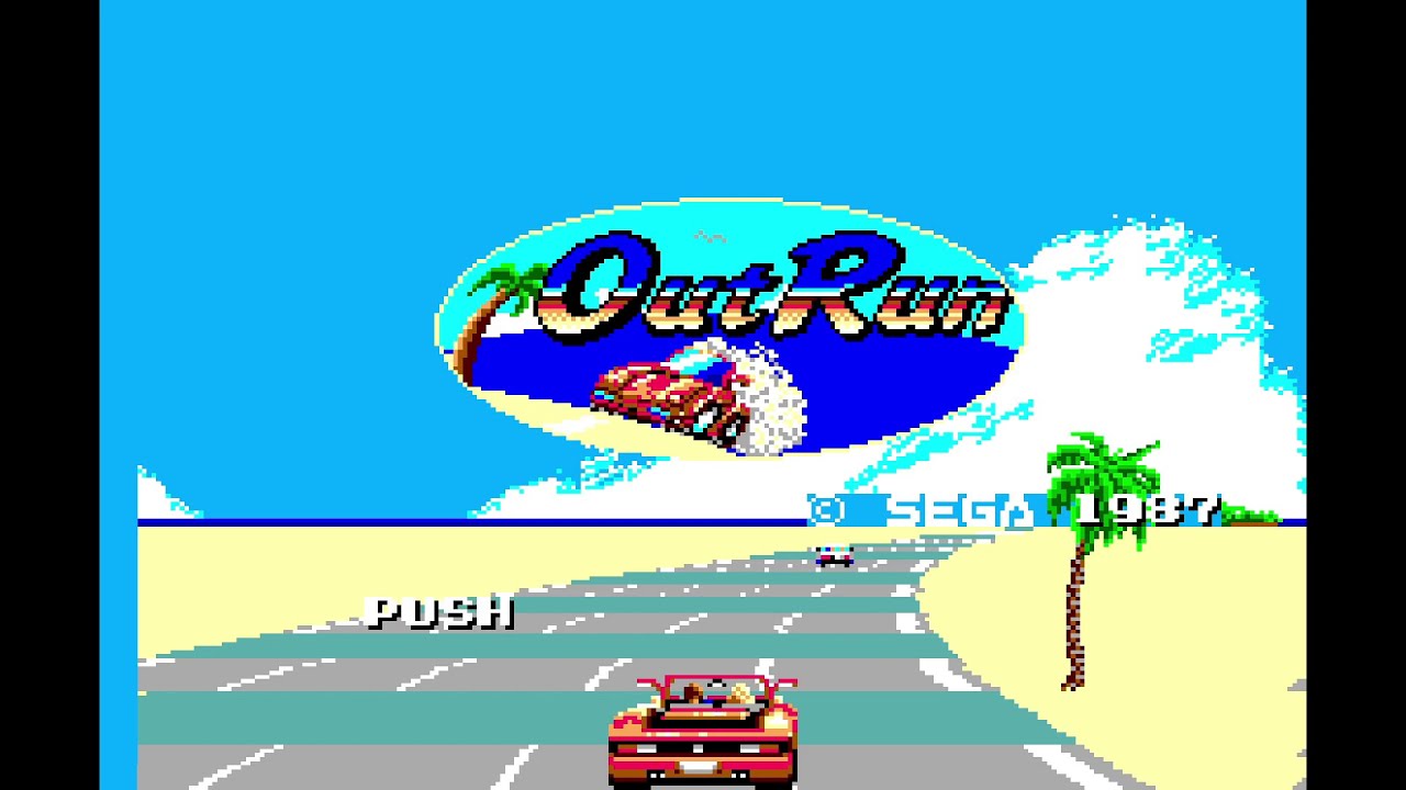 OUTRUN / jeu SEGA Master System / Acclaim - AM R&D Dep. #2 / 1987