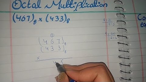 Octal Multiplication in Urdu, Octal Multiplication in Hindi