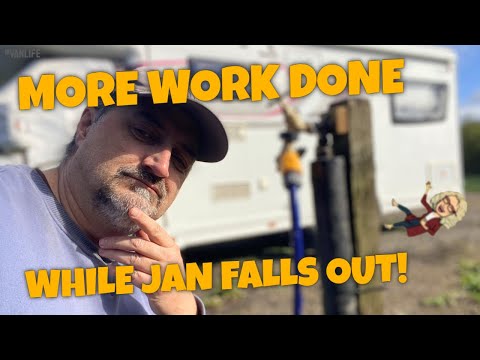 More work done while Jan falls out! #vanlife