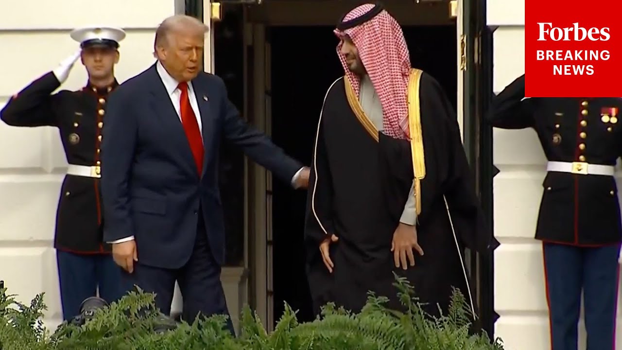 JUST IN: President Trump Welcomes Saudi Crown Prince Mohammed Bin Salman To The White House