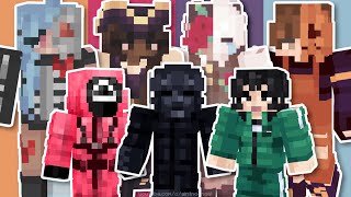 Cute & Spooky Minecraft Halloween Skins! 🎃 + SQUID GAME skins!!