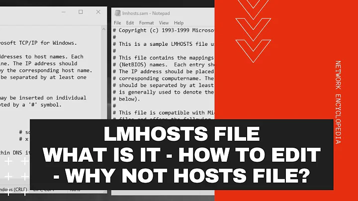 LMHOSTS FILE | What is it? How to edit? Why not HOSTS file instead? - Network Encyclopedia