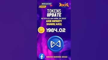 AXIE INFINITY | TOKENS UPDATE #shorts  #slp #axs #ronin