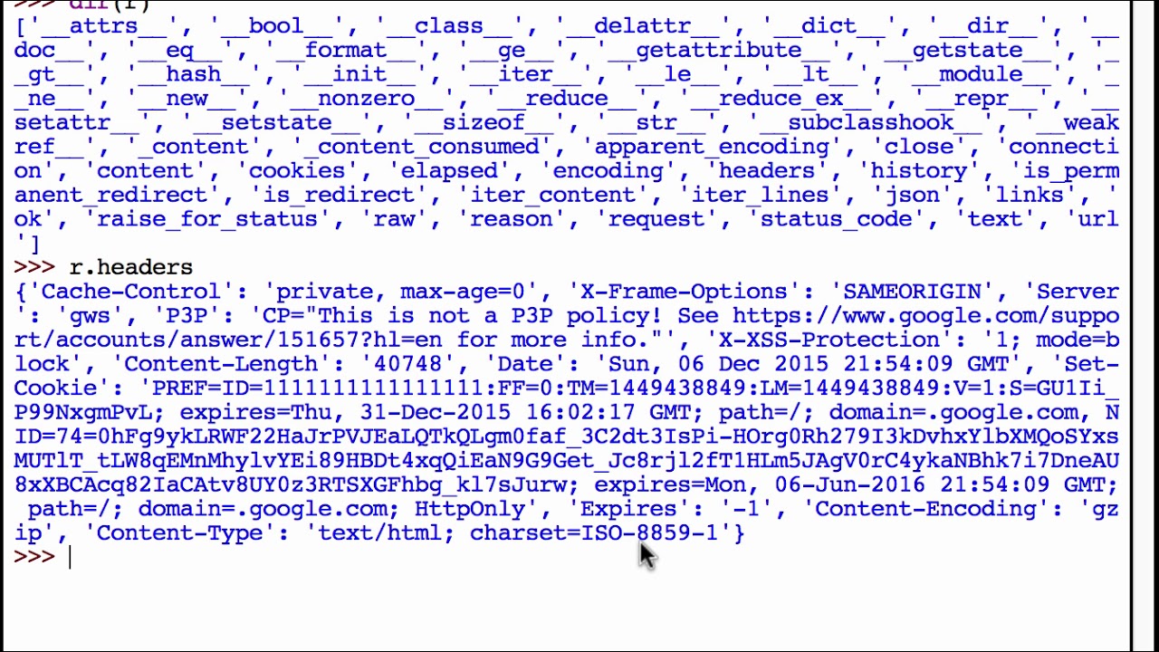 Python 101 - Episode #33: The requests package - YouTube
