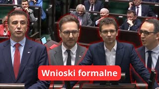 Sejm: Wnioski formalne [24 kwietnia 2024 r.]