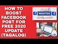 FACEBOOK BOOSTING | HOW TO BOOST FACEBOOK POST THIS 2020 UPDATED  (TAGALOG)