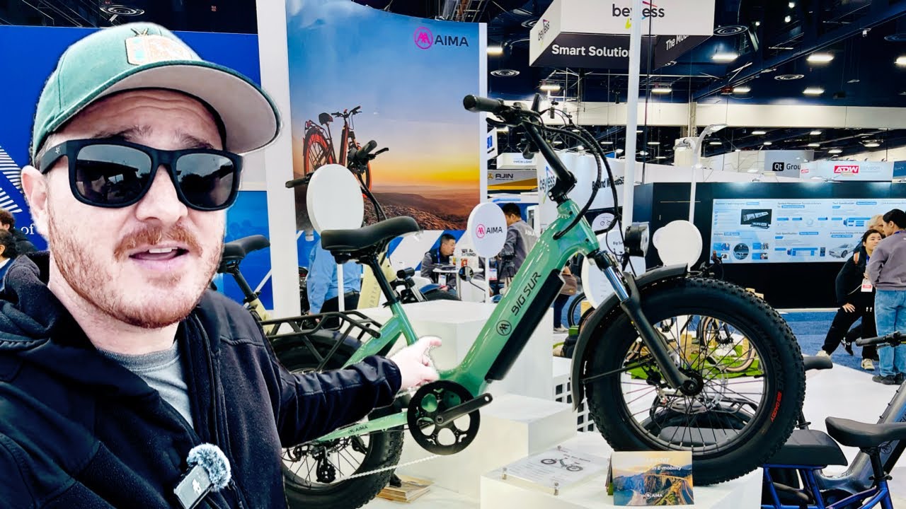AIMA E-Bikes: A Step ABOVE the Competition? I Tour Their Booth at CES 2025!