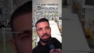 Medical students on their first clinical placement #nhs #medschool #medicalstudent #memes #meme