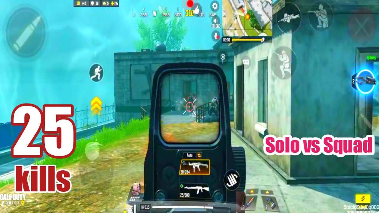 25 Kills Solo vs Squad in Call of Duty classic - Alcatraz gameplay ?