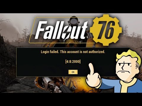 Fallout 76 - The TRUTH Of Why I Was Banned - Log In Failed 4:8:2000