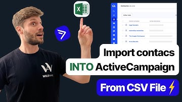 How to IMPORT contacts INTO ActiveCampaign (from CSV File ⚡️)