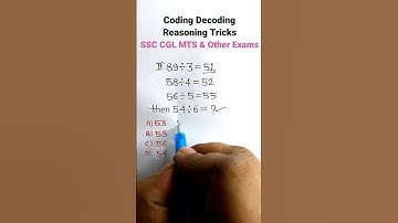 Coding Decoding |  Reasoning Tricks for SSC MTS CHSL CGL GD | #shorts