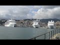Binghi05 | Departure Msc Orchestra and Msc Seaview in Genoa with an incredible greeting!!