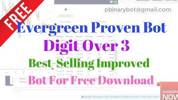 Free Deriv.com Bot - Digit Over 3 Binary Bot | Best-Selling Improved Deriv Bot Free Download