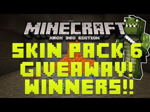 MINECRAFT XBOX 360 EDITION: SKIN PACK 6 GIVEAWAY WINNERS! - YouTube