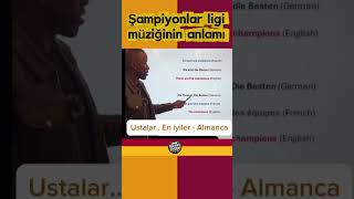 Şampiyonlar Ligi Müziğinin Türkçesi Resimi