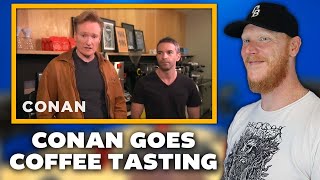 Conan Takes Jordan Schlansky Coffee Tasting REACTION | OFFICE BLOKES REACT!!