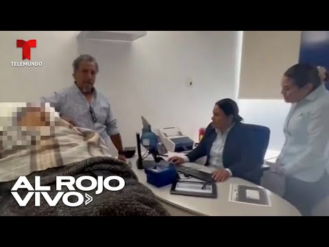 Mujer de 96 años es obligada a acudir en camilla a un banco de México