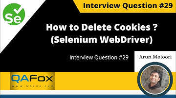 How to delete cookies in Selenium? (Interview Question #29)