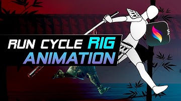 Run Cycle Rig Animation on Procreate Dreams by @enrirdf