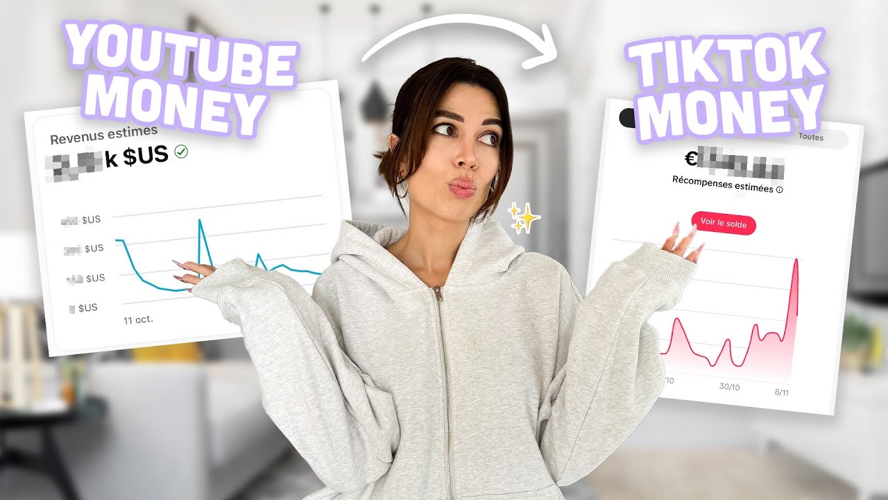 COMBIEN ON GAGNE AVEC TIKTOK ET YOUTUBE YouTube