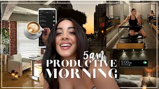 5AM DAY IN MY LIFE☀️ *motivating* new office update + productively tips