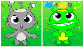 Color come back! 🟢 🟡 Sing with Groovy The Martian & SuperZoo team | Adventures for Kids