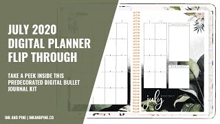 July 2020 Monthly Planner Flip Through