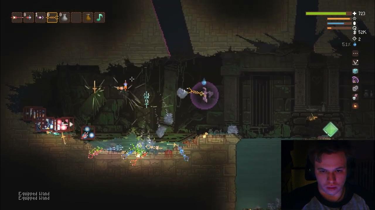 Noita, How to farm infinite Wands and Spells, No Cheats or Mods YouTube