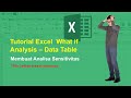 Tutorial dan Trik Excel What if Analysis : Data Table
