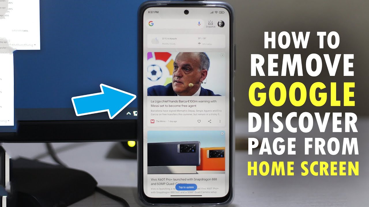 How To Remove Google Discover Page From Home Screen Android YouTube