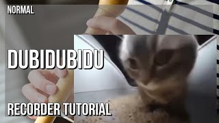 How To Play Dubidubidu By Christell On Recorder Tutorial