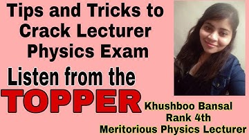 Tips and Tricks to crack Lecturer Physics exam l PGT Physics l Assistant Professor Physics l