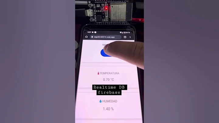 🔥Realtime firebase database con #esp32 en read/write metodos #firebase #google #makers #programming
