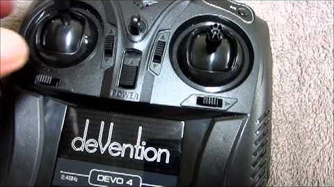 Walkera QR Ladybird v2 Devo 4 transmitter bind fix