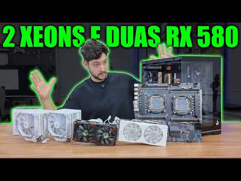 MONTANDO O PC GAMER CHINÊS SUPREMO, DUAL XEON + DUAL RX 580!
