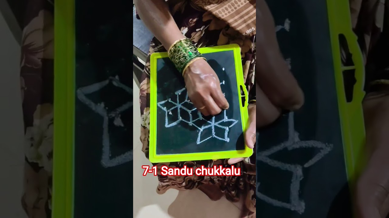 Simple Flower Basket Rangoli for Sankranthi | Easy Kolam Design 