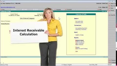 Tally 74A Interest Receivable Calculation