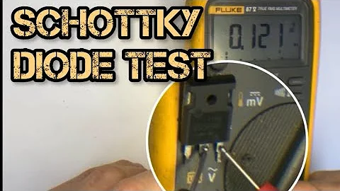 How To Test Schottky  Diode With Digital Multimeter