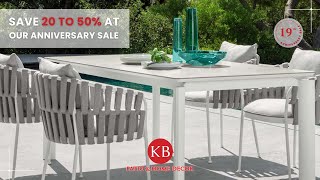 Save 20 to 50 on Outdoor Furniture at KB Patio s 19th Anniversary Sale