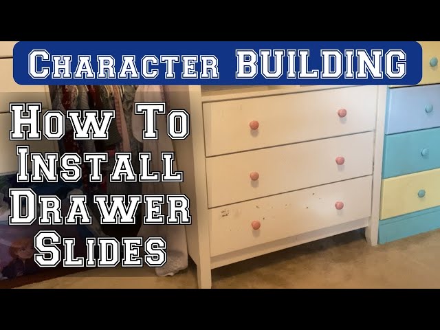 How to Install Drawer Slides on a Vintage Dresser - Shades of Blue Interiors