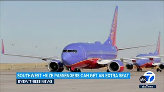 Southwest Airlines policy lets plussize passengers get extra seat for free